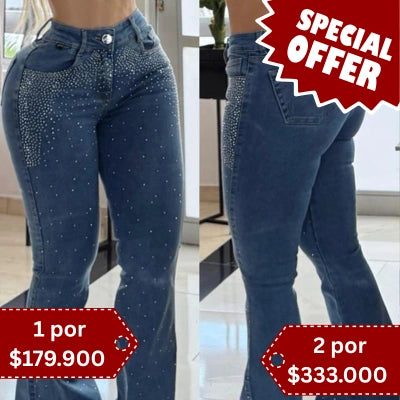 Jeans Bota Campana Blue Brillo Perfecto