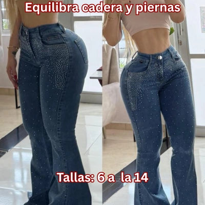 Jeans Bota Campana Blue Brillo Perfecto