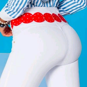 Bota Campana Durazno Blanco + Cinturón