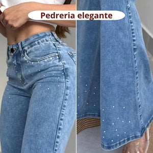 Jeans Cielo Glam Bota Campana ✨
