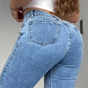 Jeans Cielo Glam Bota Campana ✨