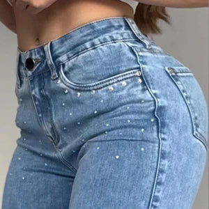 Jeans Cielo Glam Bota Campana ✨