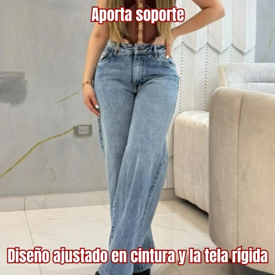 Jean Estructurado Bota Recta 'Paso Firme'