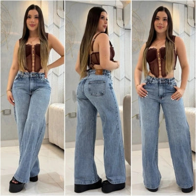 Jean Estructurado Bota Recta 'Paso Firme'