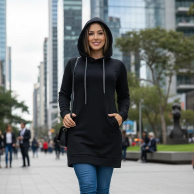 Sudadera “Paz Lista” (buso largo con capota)