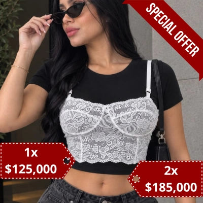 Camiseta Ilusión Floral Dos en Uno