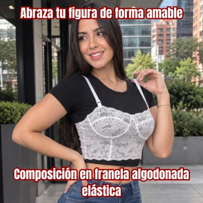 Camiseta Ilusión Floral Dos en Uno