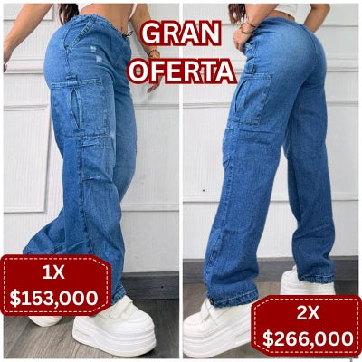 Recta Libre Cargo (Denim Premium)