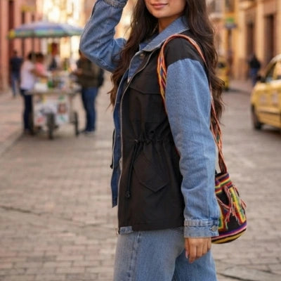 Chaleco Denim Utility Streetwear
