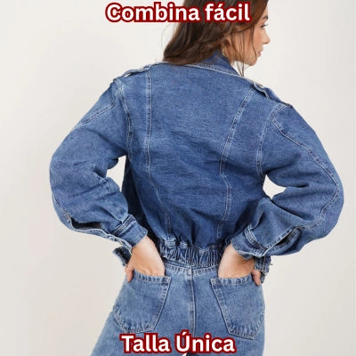 Chamarra De Jean (Oversize Denim)