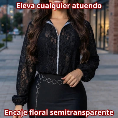 Chaqueta Crop Aura Botánica