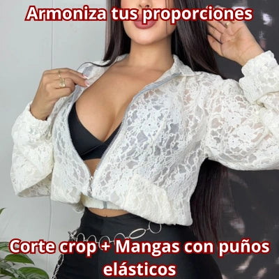 Chaqueta Crop Aura Botánica