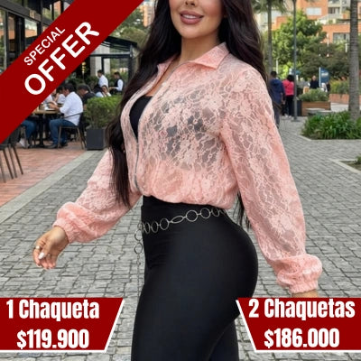 Chaqueta Crop Aura Botánica