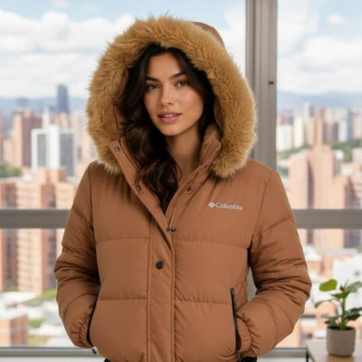 SNOW CLOUD — Chaqueta Puffer Capucha Ovejero
