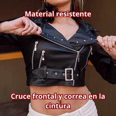 Chaqueta Cuerina Icona Noir