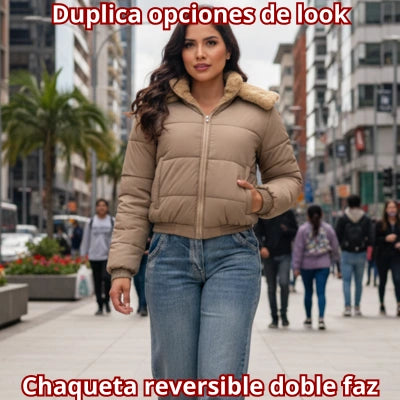 Chaqueta Reversible Dos Caras — "La Volteable"
