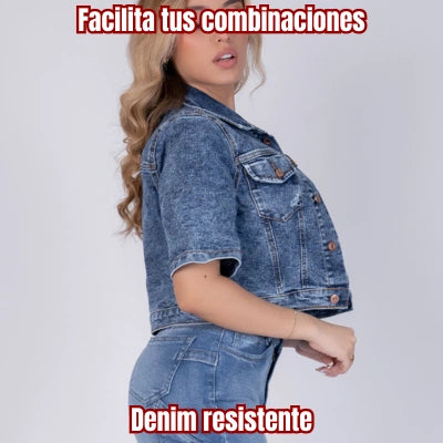 Denim Crop Cúspide (Edición Manga Corta)