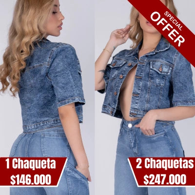 Denim Crop Cúspide (Edición Manga Corta)
