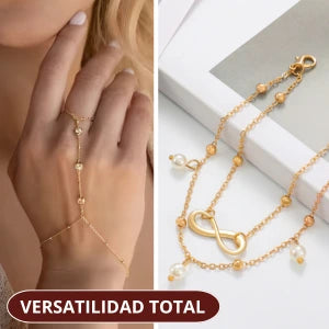 Set Minimalista de Moda y Tobillera Glamora