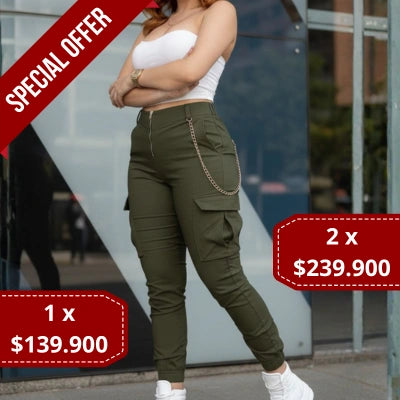 Conjunto Bengalina & Croptop Cadena