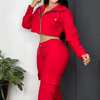 Conjunto Libre & Audaz – Cargo Cropped Bengalina