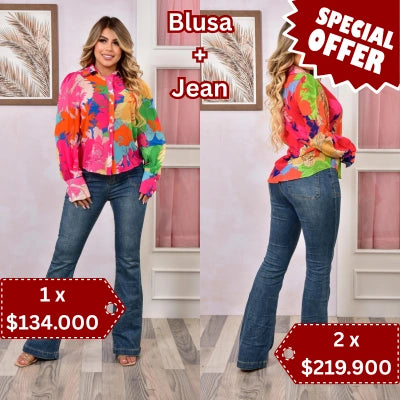 Conjunto Brisa Libre Seda & Denim