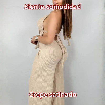 Conjunto Palazzo Luci — Satinado Elegante Talla Unica