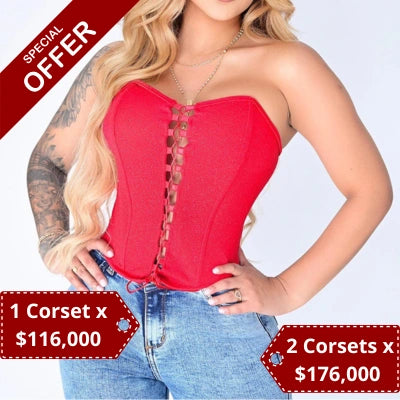 Corset Brillo Lazo — Edición Dorada