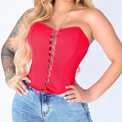 Corset Brillo Lazo — Edición Dorada