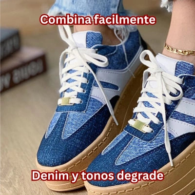 Tenis Plataforma Ímpetu Denim
