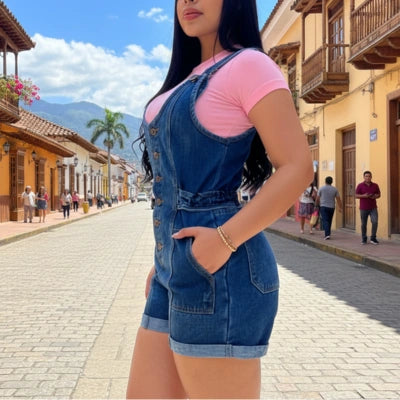 Enterizo CurveFit Denim Premium