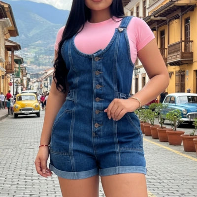 Enterizo CurveFit Denim Premium