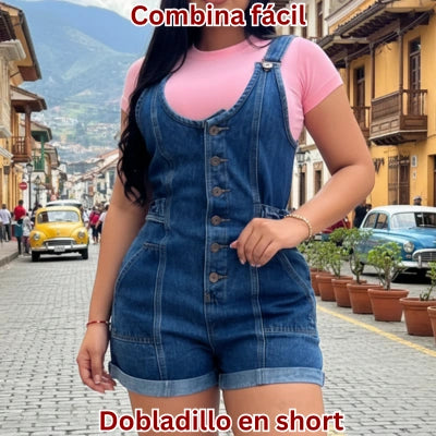 Enterizo CurveFit Denim Premium