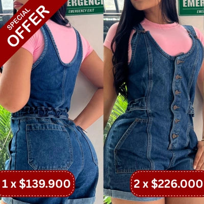 Enterizo CurveFit Denim Premium