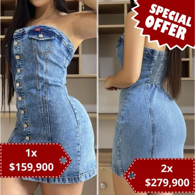 Vestido CORA Azul Medio