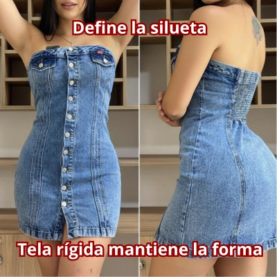 Vestido CORA Azul Medio