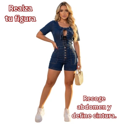 Enterizo Poder Denim Ajuste Total