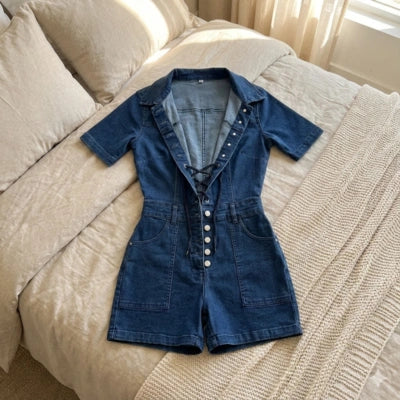 Enterizo Poder Denim Ajuste Total