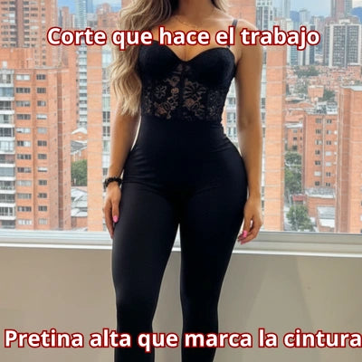 Enterizo Blonda Copa Tiras Marsella