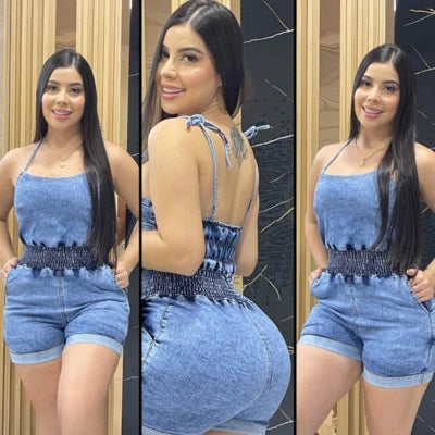 Enterizo Short Denim Brisa Libre