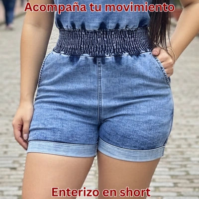 Enterizo Short Denim Brisa Libre