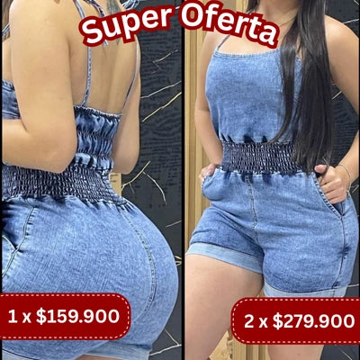 Enterizo Short Denim Brisa Libre