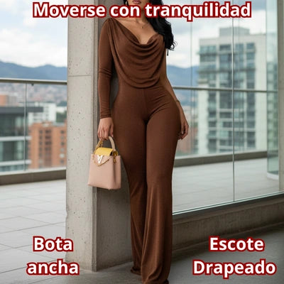 Enterizo Licra Traslúcida Asimétrico
