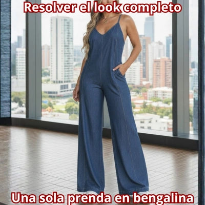 ÍNDIGO FLOW — Enterizo Premium Bota Ancha
