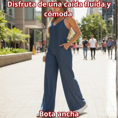 ÍNDIGO FLOW — Enterizo Premium Bota Ancha
