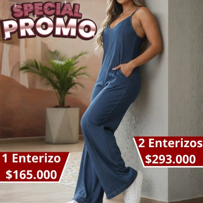 ÍNDIGO FLOW — Enterizo Premium Bota Ancha
