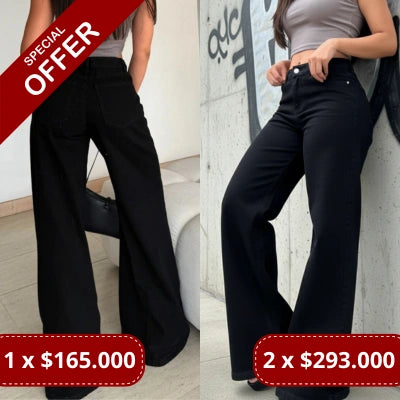 ESSENZIA NOIR — Jean Wideleg Negro Tiro Alto
