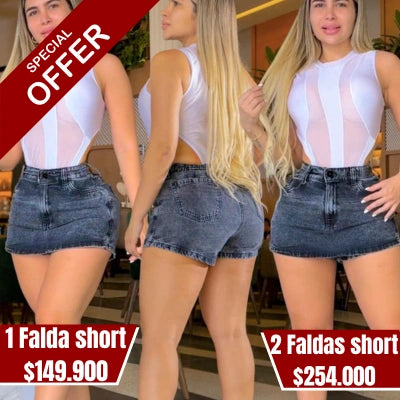 Falda Short Dual Power
