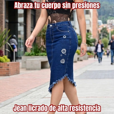 Falda Denim Renacer Floral