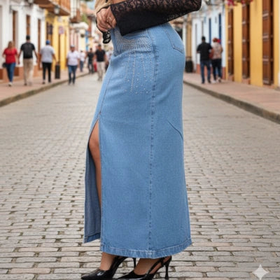 Falda Maxi Brillos Confianza Total